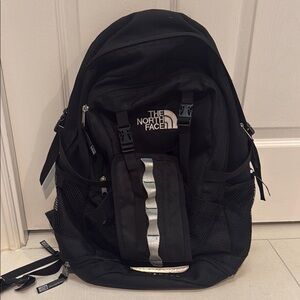 The North Face Black and Gray Backpack